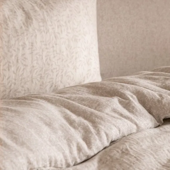 Yard Perrie Leaf 100% Cotton Duvet Cover and Pillowcase Set 2