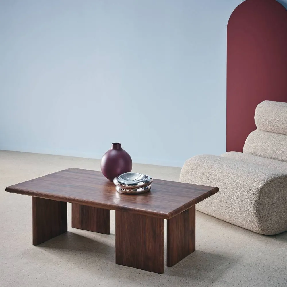 sweeek Rectangular MDF coffee table in Dark Brown 3