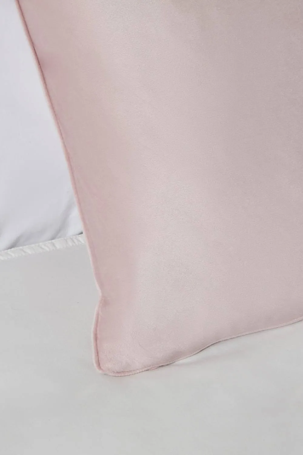 BHS Large Velour Piped Cushion in Pink 2
