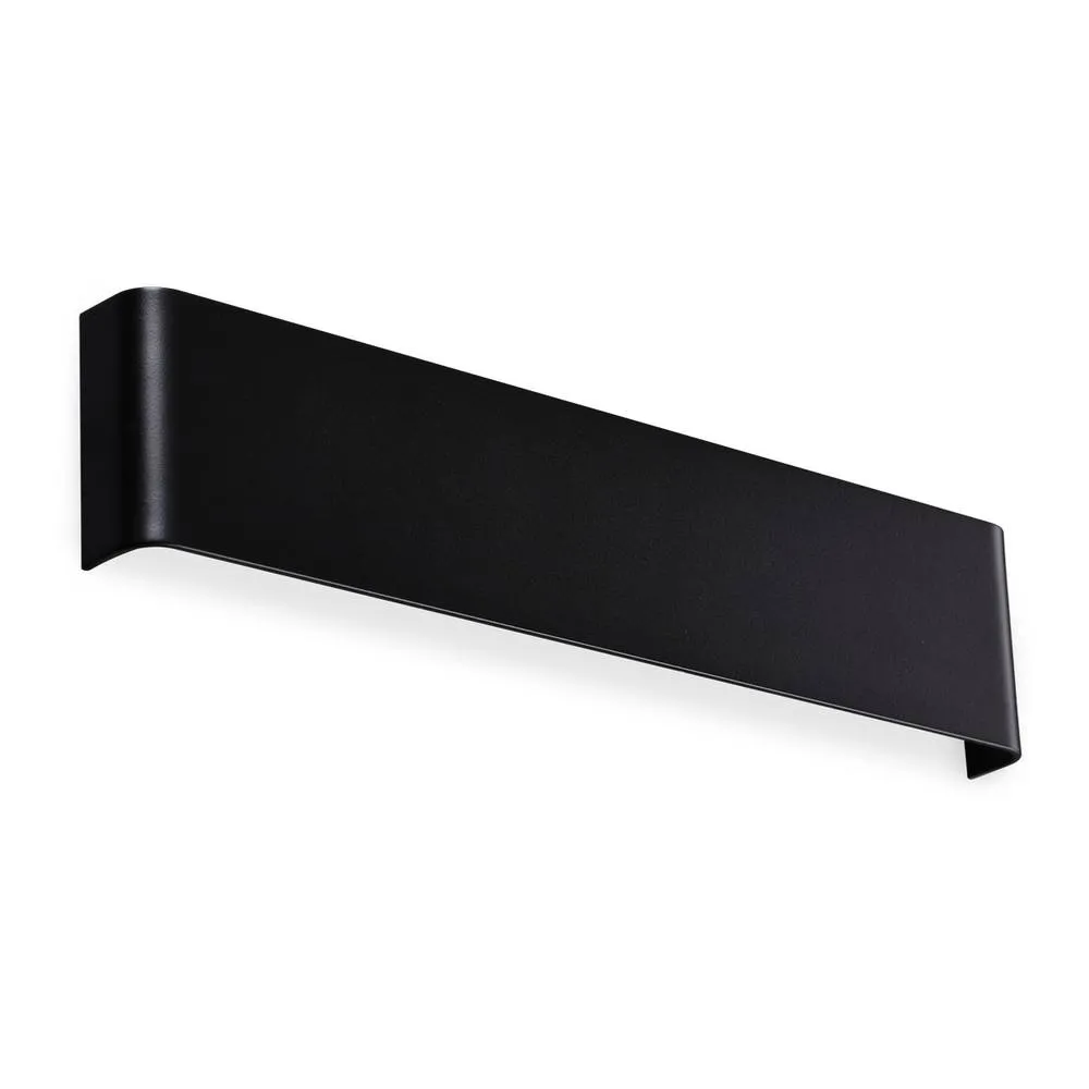 Netlighting Delta 41cm LED Flush Wall Lamp Black 3000K