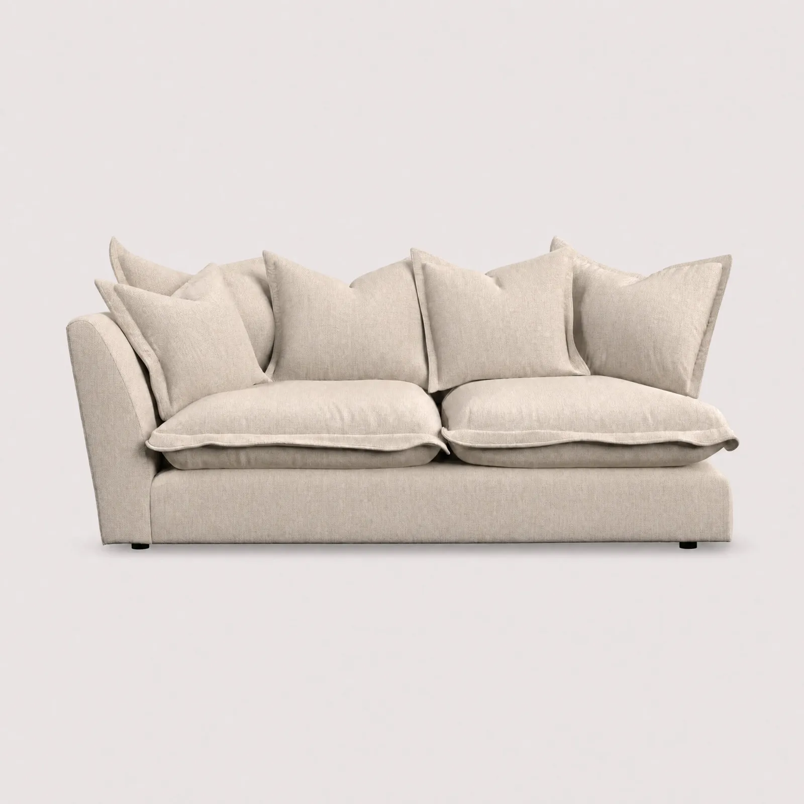 Odyssey 3 Seater With 1 Arm Left Modular Sofa, Neutral Fabric | Barker & Stonehouse 1
