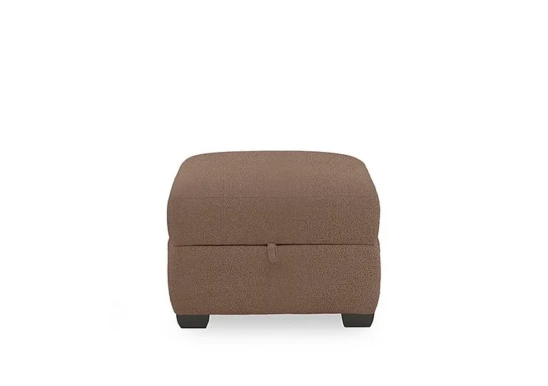 Compact Collection Titch Fabric Storage Footstool - Hazelnut