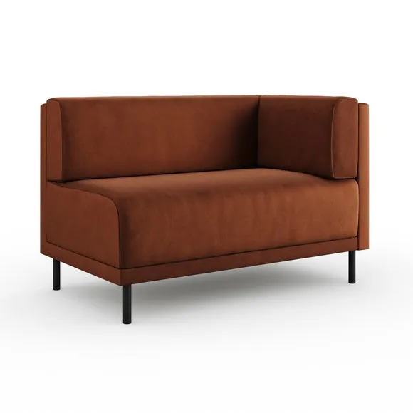 Mae Corner Dining Bench, Matte Plush Velvet 6