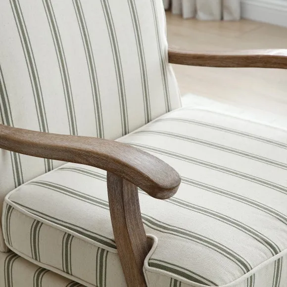 Esme Woven Folkstone Stripe Occasional Chair 2