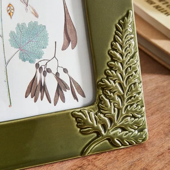 Churchgate Fern Leaf Glazed Ceramic Photo Frame 3