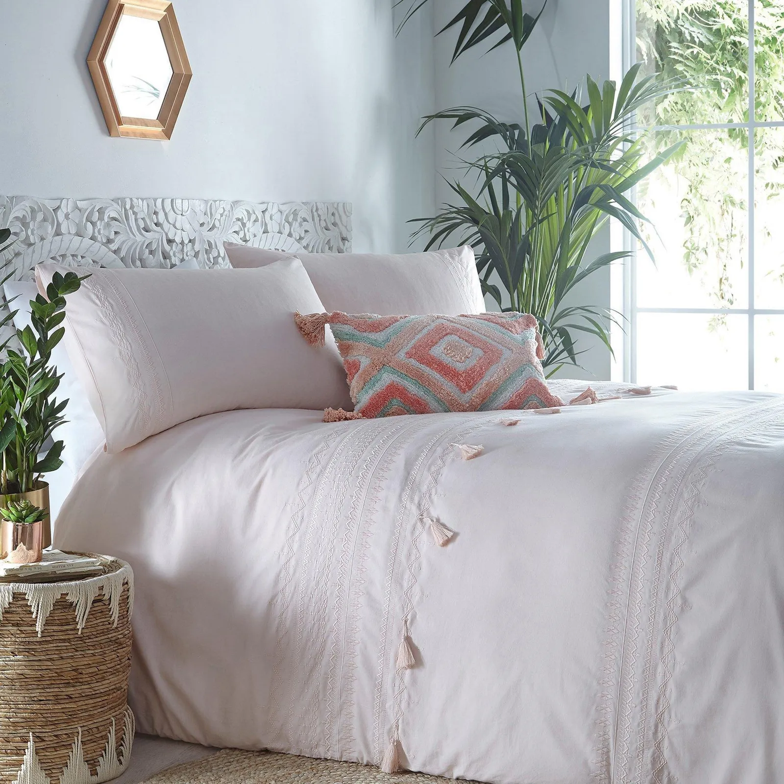 Olivia Embroidered Double Duvet Set