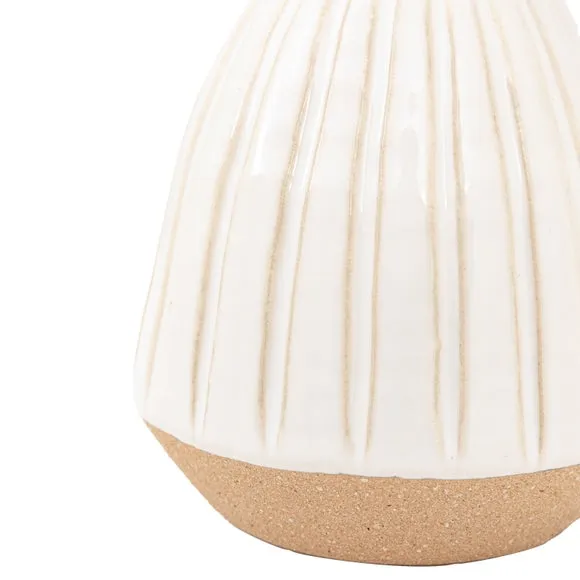 Cedar & Sage Cromer Ceramic Handled White Vase 4
