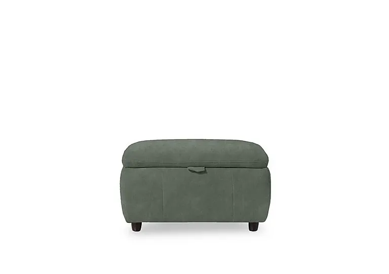 Inca Fabric Storage Footstool - Dexter Fern