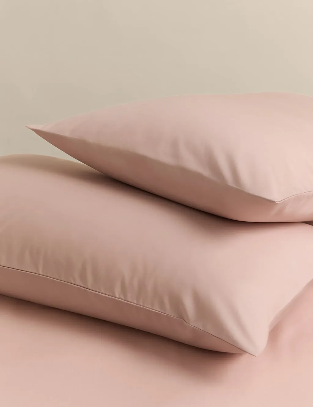 M&S 2 Pack Stay Cool Lyocell Rich Pillowcases Blush Pink