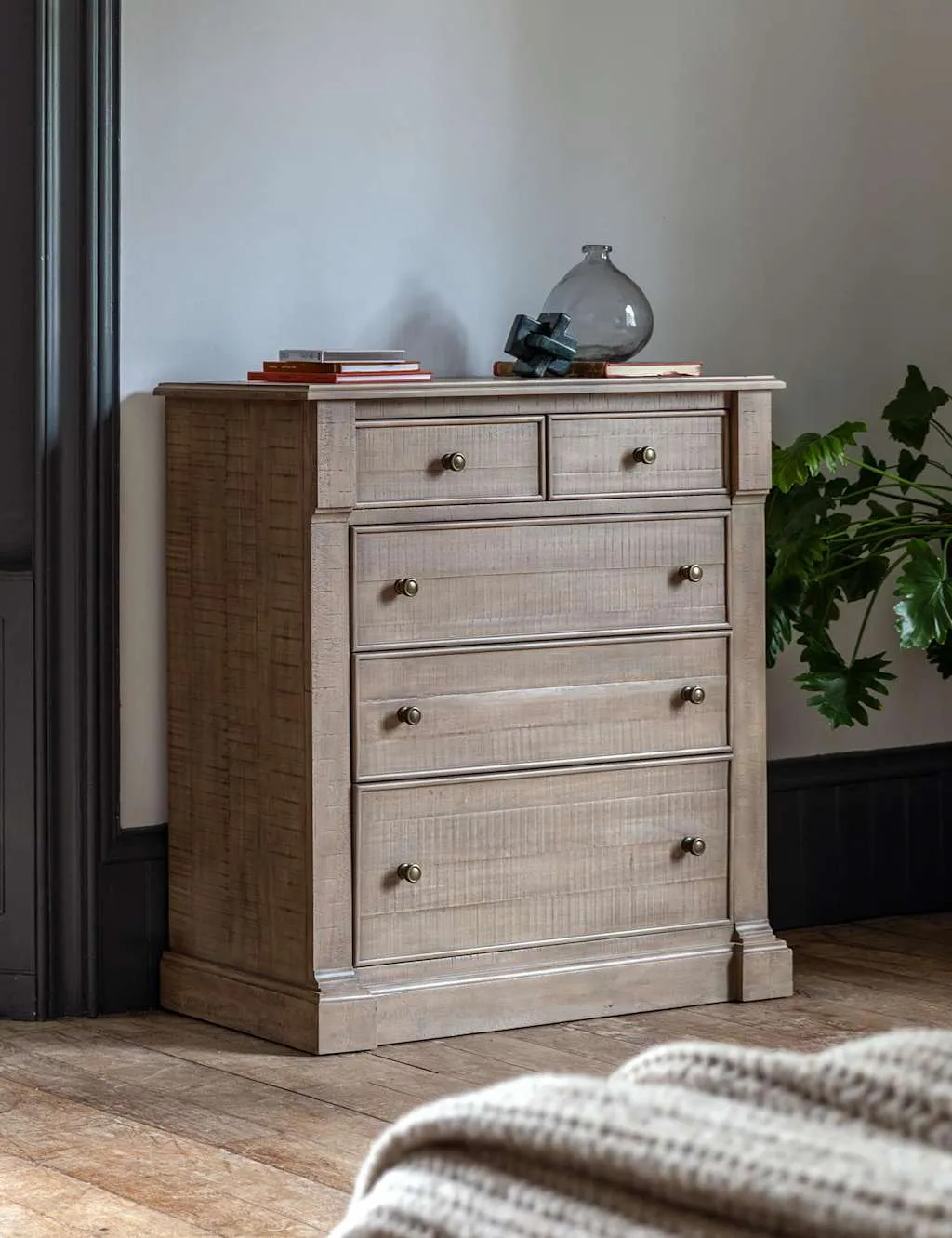 Gallery Direct Vancouver 5 Drawer Chest Natural