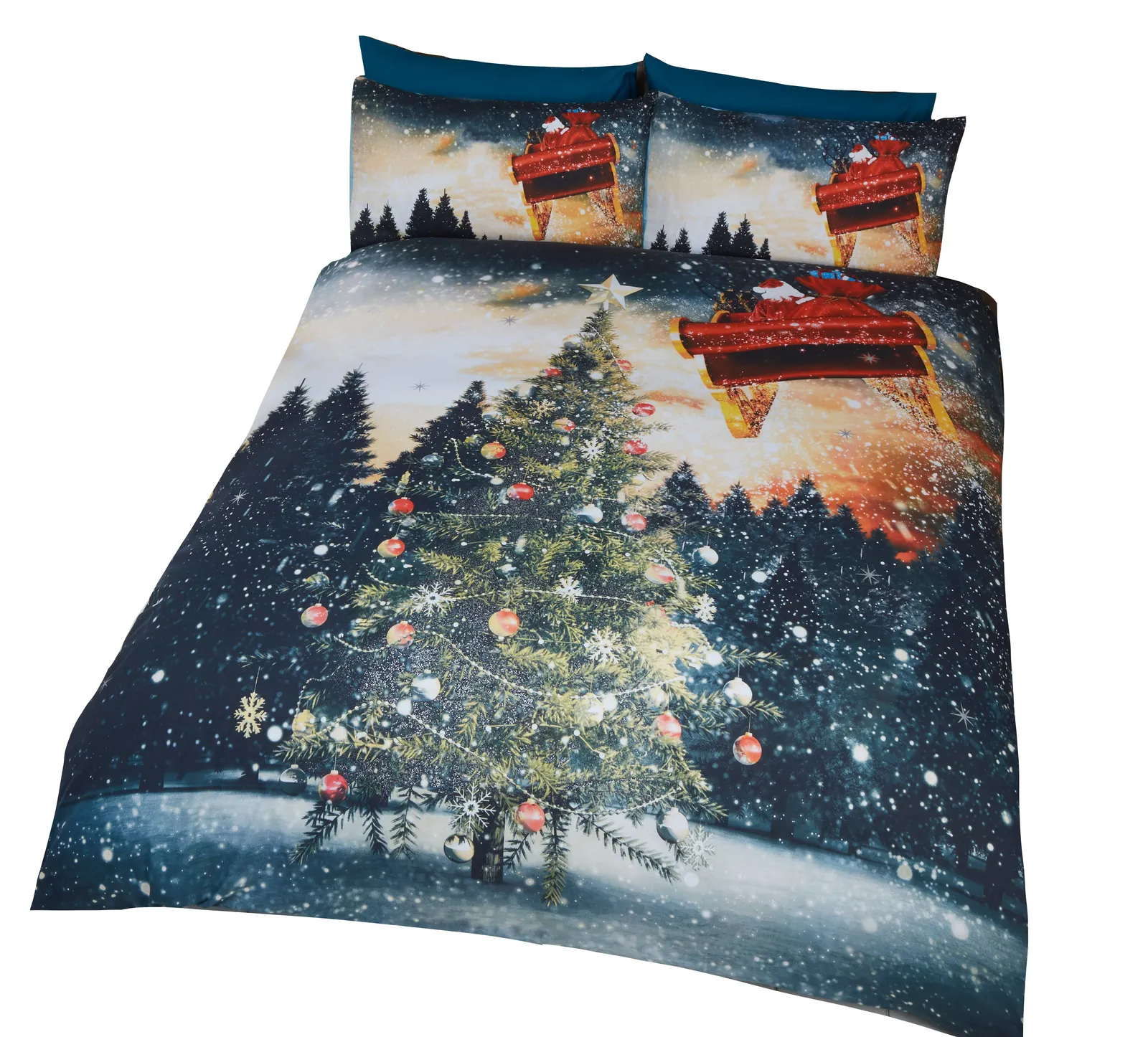 Rapport Home Northern Lights Duvet Cover Set with Pillowcase in Dark Blue 2