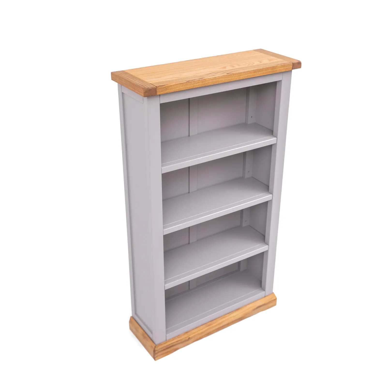 Cabinet Bits Bookcase with plinth 120x70x25cm in Grey 3
