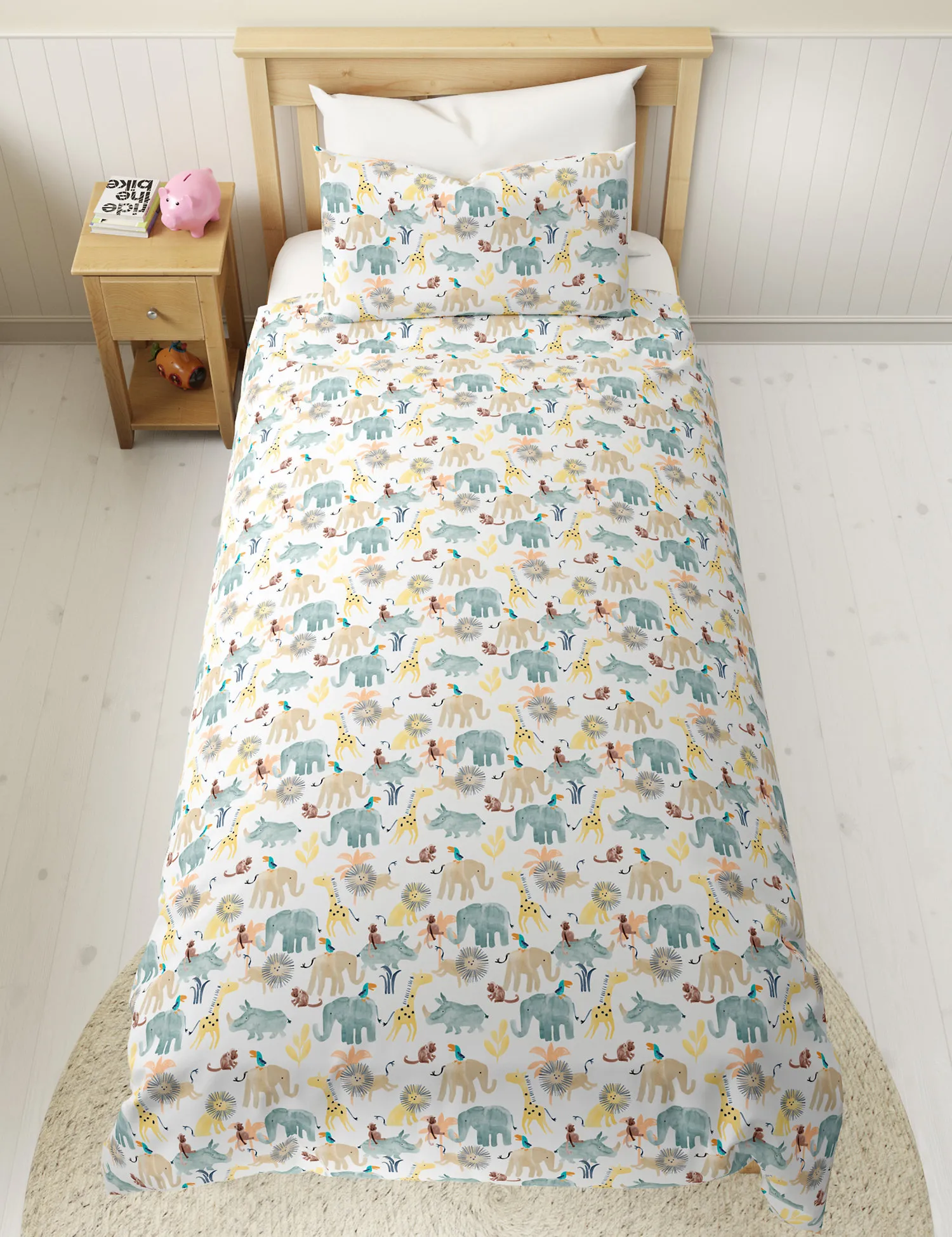 M&S Pure Cotton Little Safari Bedding Set