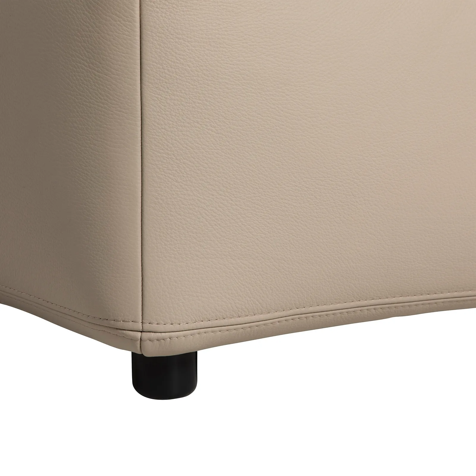 Adessa Stool Medium Square 100X100Cm, Neutral Leather | Barker & Stonehouse 5