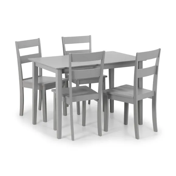 Kobe Set of 2 Dining Chairs, Grey 5