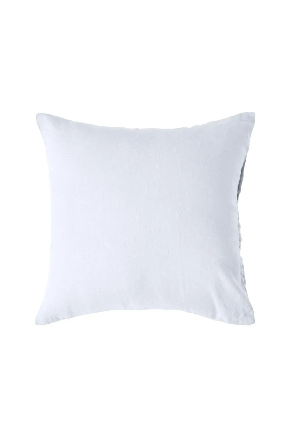 Homescapes European Linen Pillowcase, 60 x 60 cm in White 1