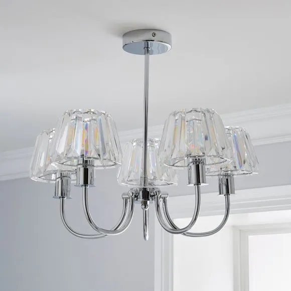 Paloma 5 Light Semi Flush Ceiling Light 2