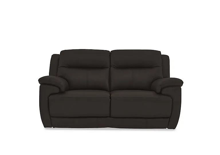 Touch 2 Seater Leather Sofa - Dark Chocolate