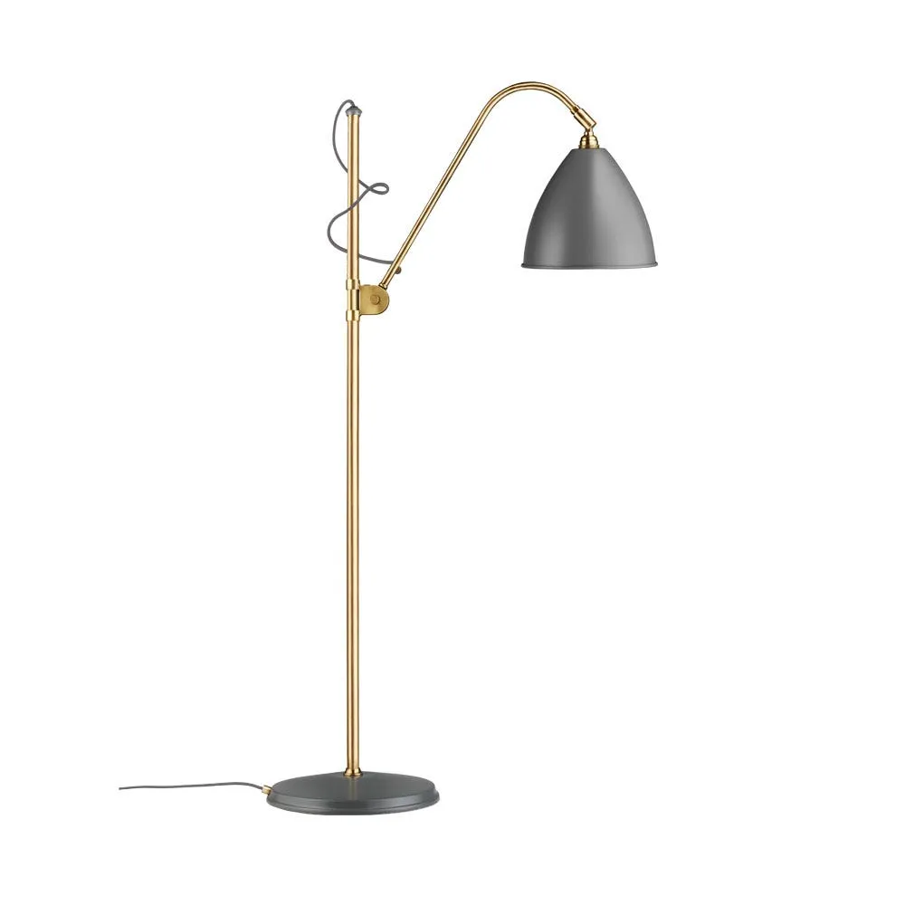 Gubi Bestlite BL3 Floor Lamp Brass Base Grey Shade 2