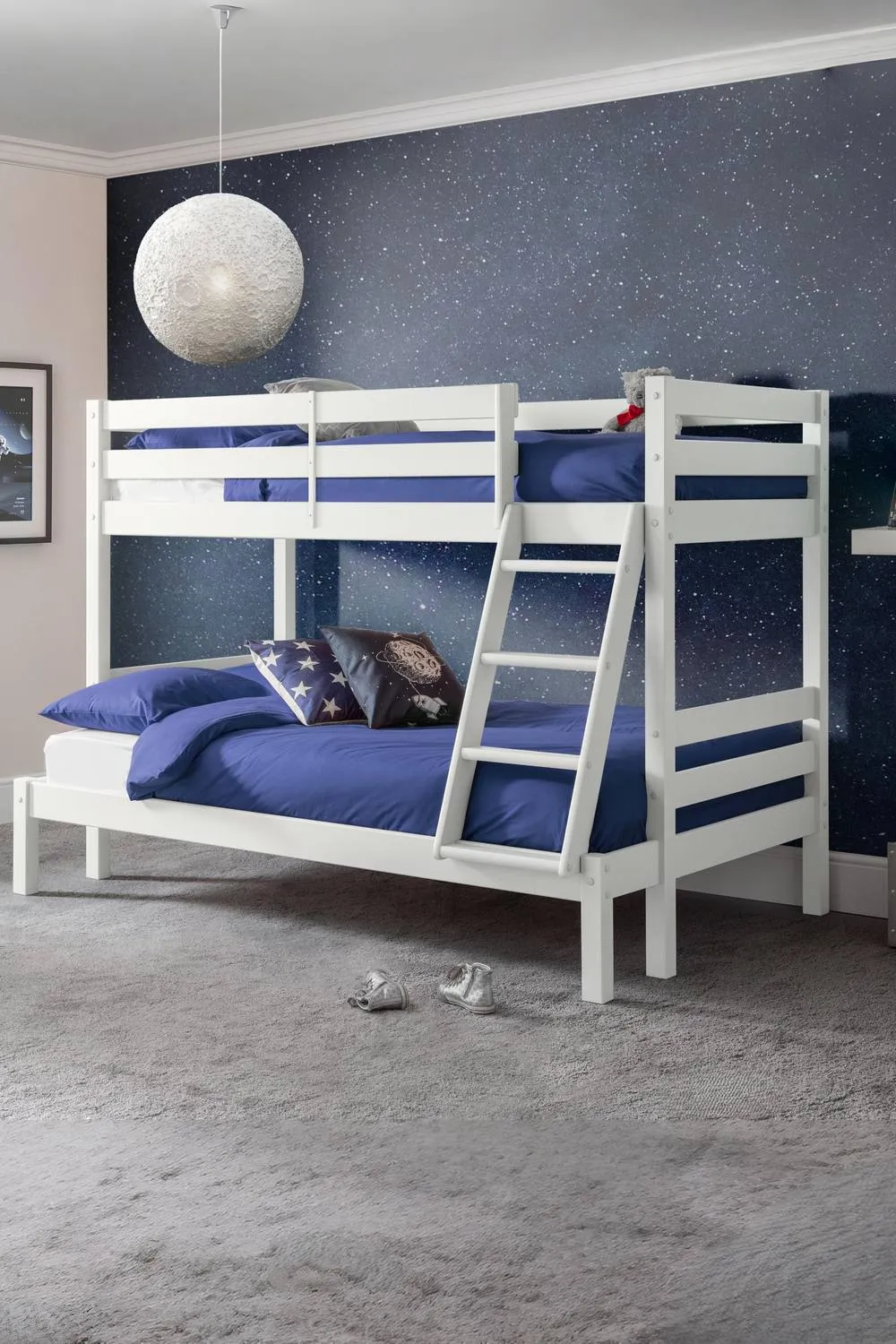 Julian Bowen Merlin Triple Sleeper Bunk Bed in White