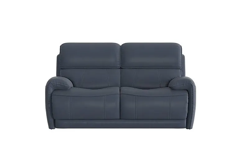 Link 2 Seater Leather Sofa - BV Ocean Blue