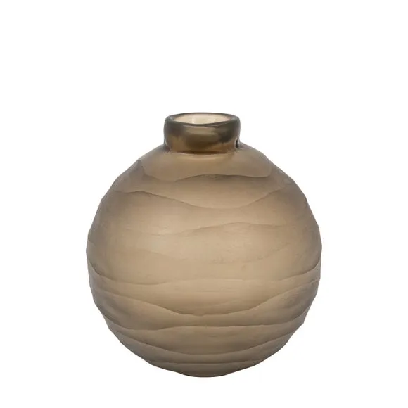 Cedar & Sage Bevelled Glass Globe Vase 6