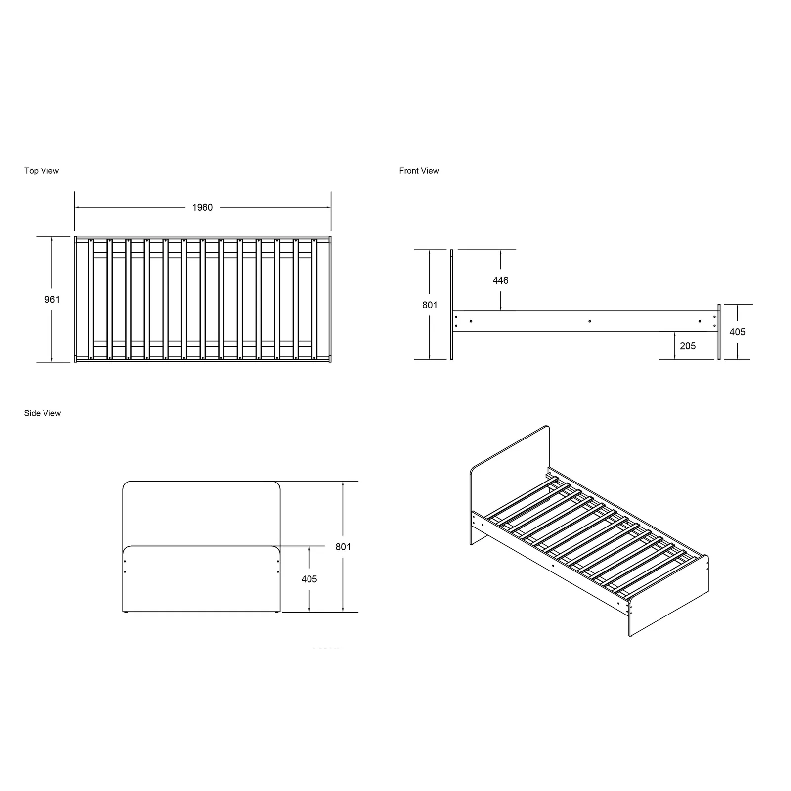 Flair Wizard L Shaped Bunk Bed in Grey 4
