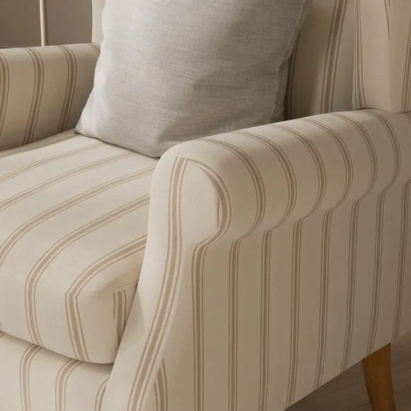 Charnwood Folkstone Stripe Scroll Armchair 4