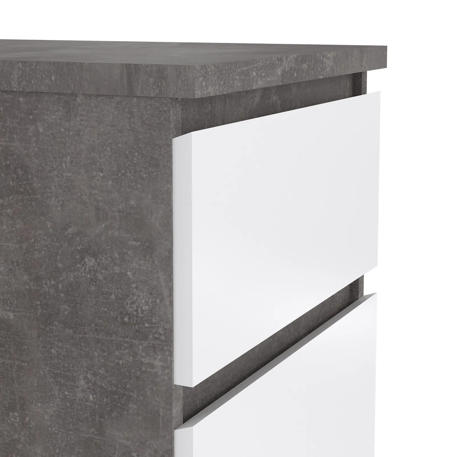 Furniture To Go Naia Narrow Chest of 5 Drawers in Grey 6