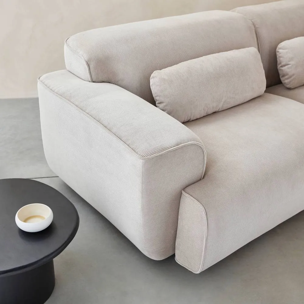 sweeek 3-seater corduroy sofa in Grey 6