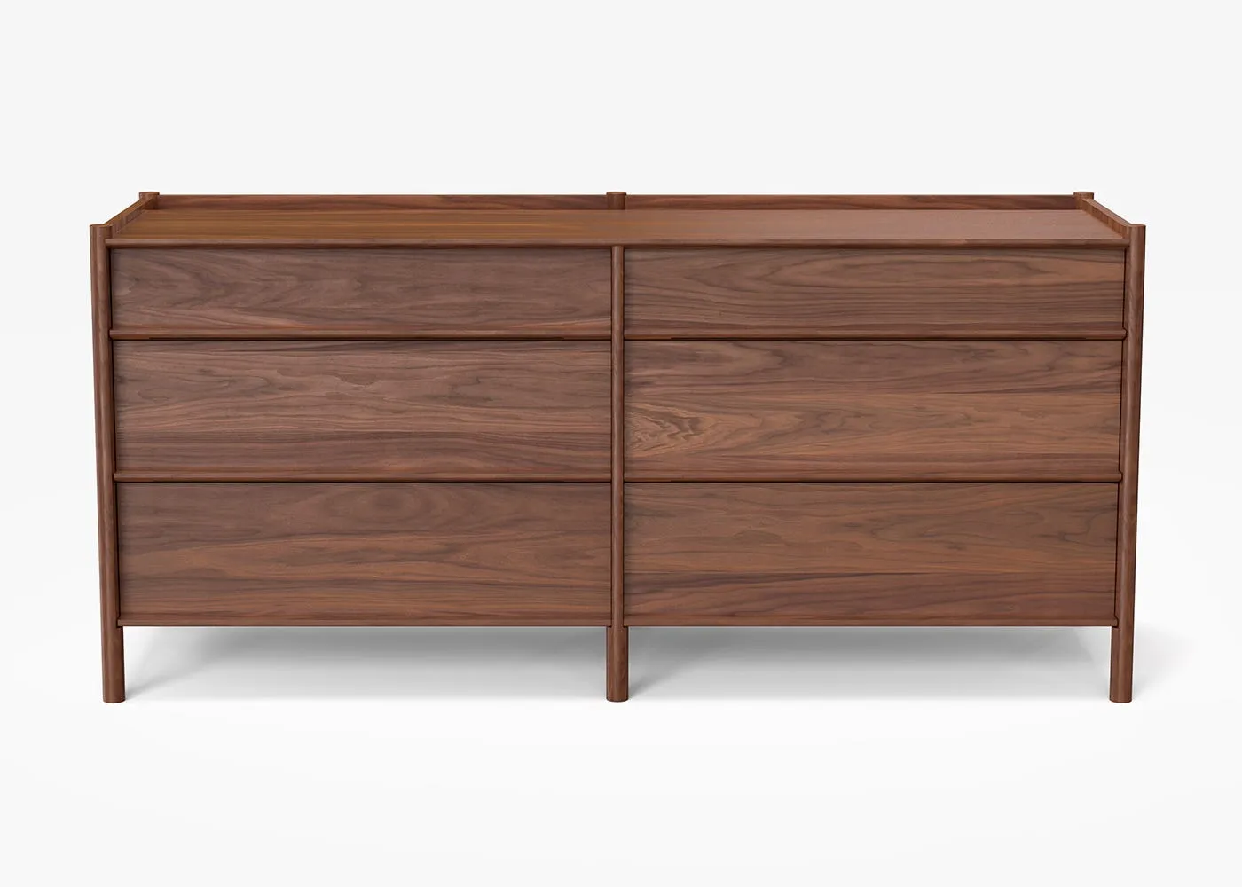 Case Pala 6 Drawers Chest Walnut 1