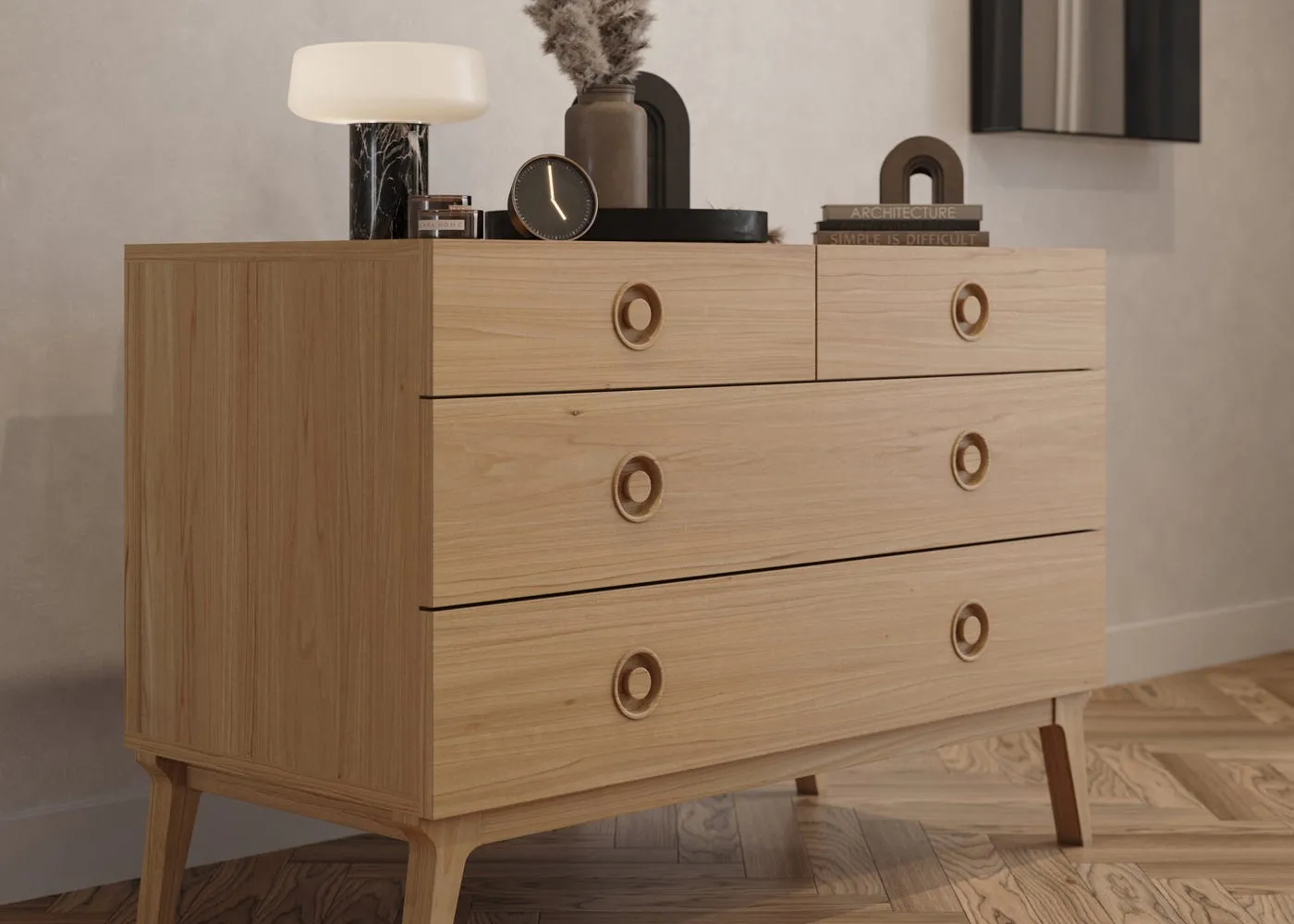 Case Valentine Chest of Drawers Oak 2