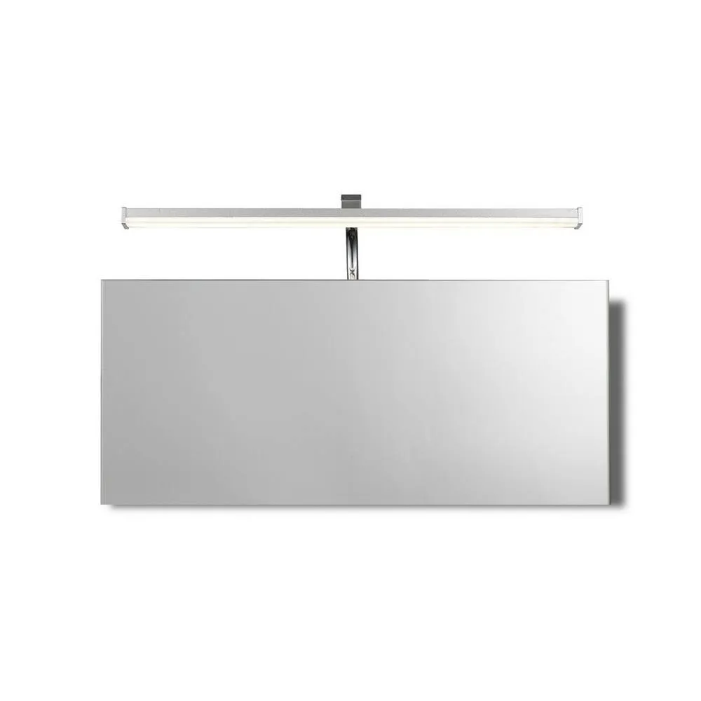Netlighting Sisley Wall Lamp Chrome 7W 420lm 4000K IP44 LED Frosted Acrylic in Silver
