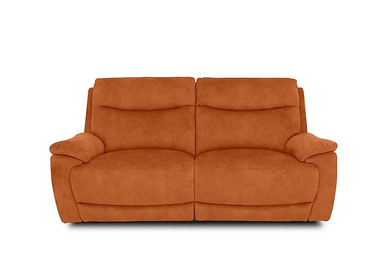 Sloane Fabric 3 Seater Power Recliner Sofa with Power Headrests - Dexter Pumpkin