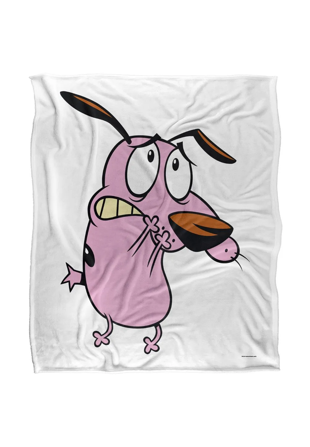 Courage The Cowardly Dog Season 2 Cover Silky Touch Super Soft Throw Blanket 152 X 127 cm in White
