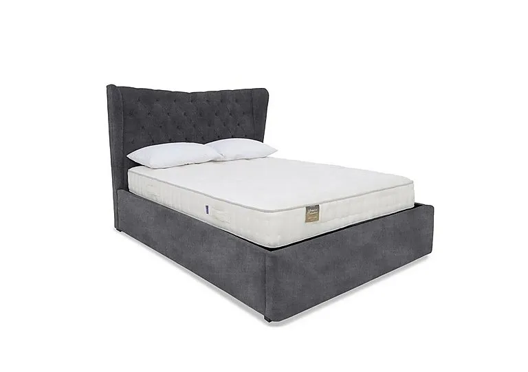 Bauer Ottoman Bed Frame - Small Double - Daytona Coal