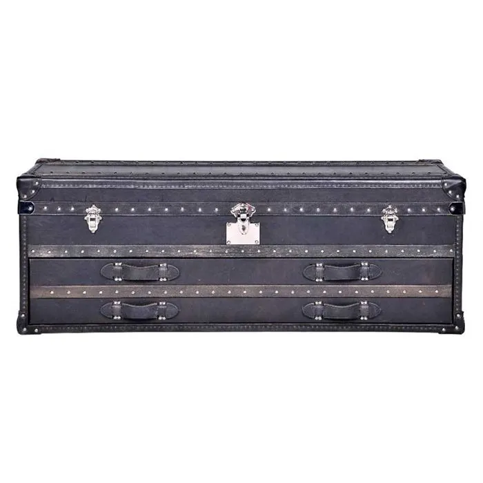 Timothy Oulton Harrow Trunk, Black Fabric | Barker & Stonehouse 2