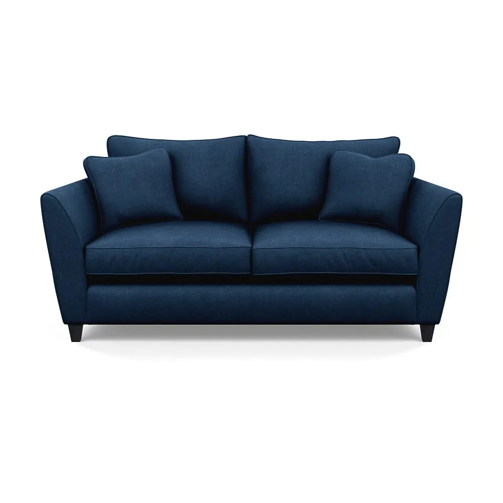 Heal's Torino 3 Seater Sofa Capelo Linen-Cotton Inkspot Black Feet 1