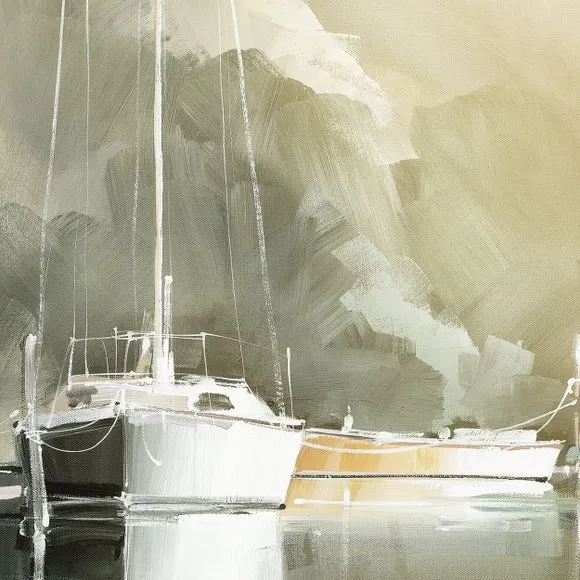 Marina Days by Craig Trewin Penny Framed Canvas 3
