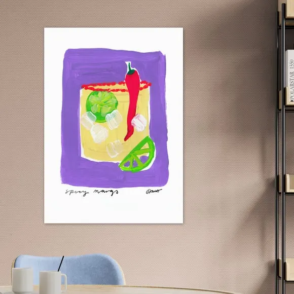 East End Prints Spicy Margs Framed Print