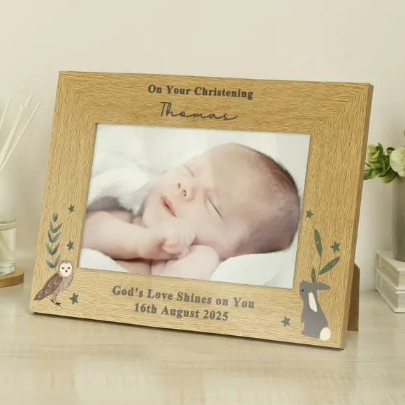 Personalised Woodland Animals Photo Frame