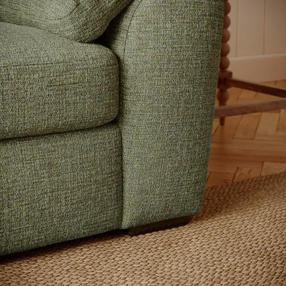 Milton Textured Chenille Corner Chaise Sofa 5