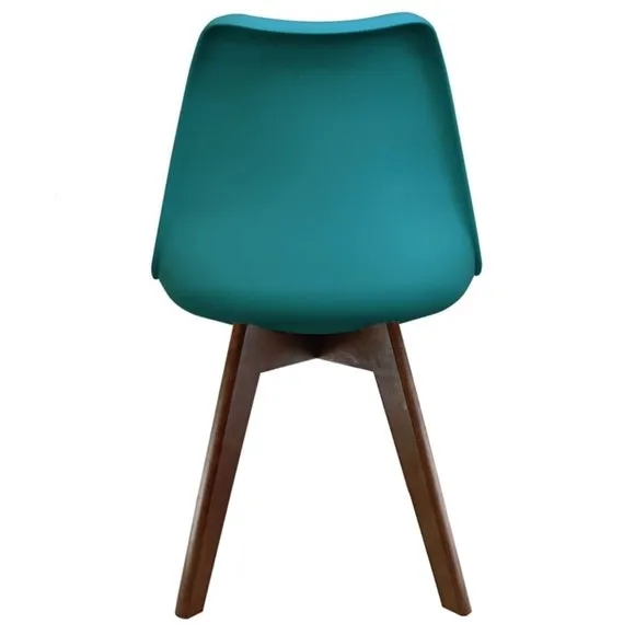 Fusion Living Soho Plastic Dining Chair with Squared Legs 6