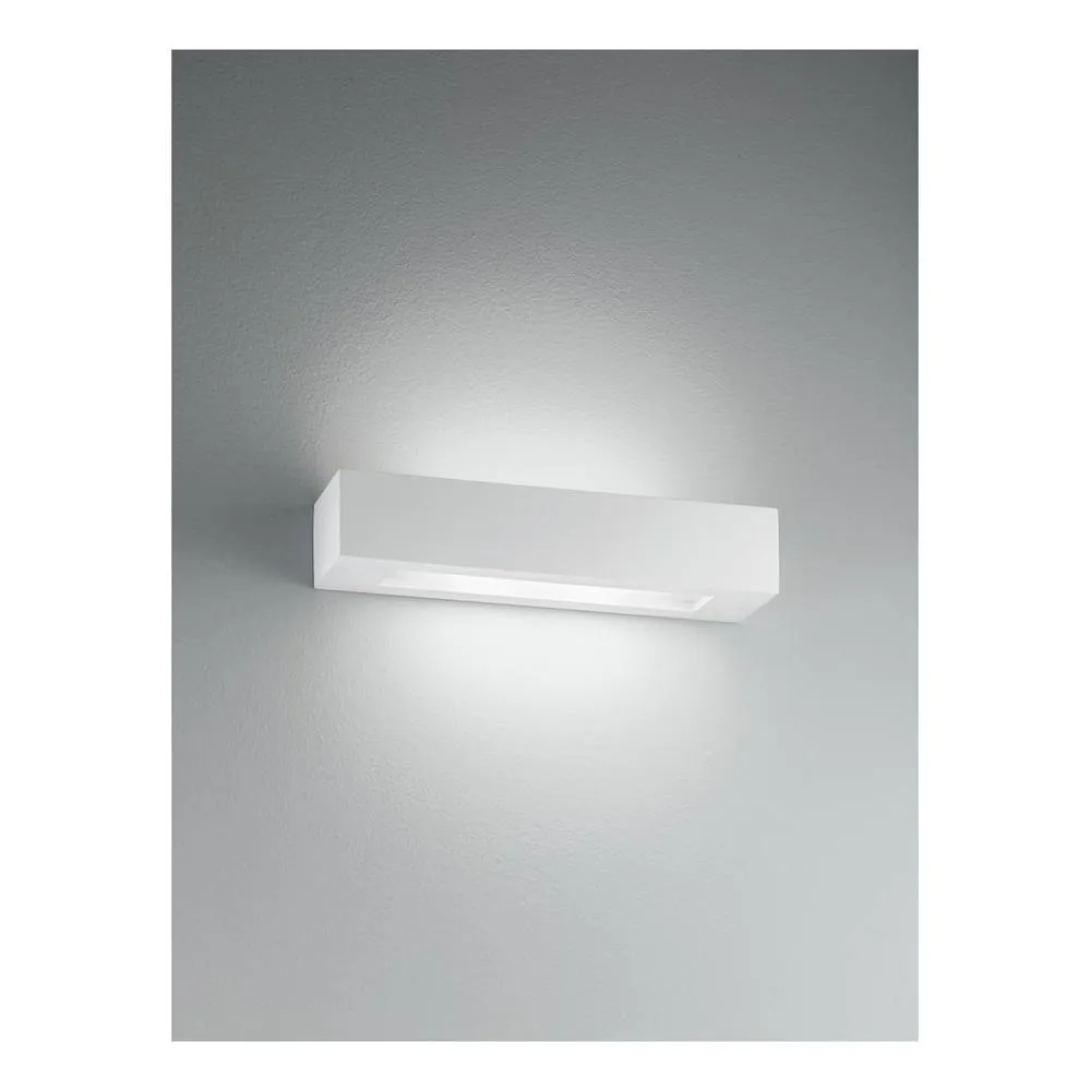Netlighting CANDIDA 2 Light Plaster Wall Light White 36x9x7cm 2