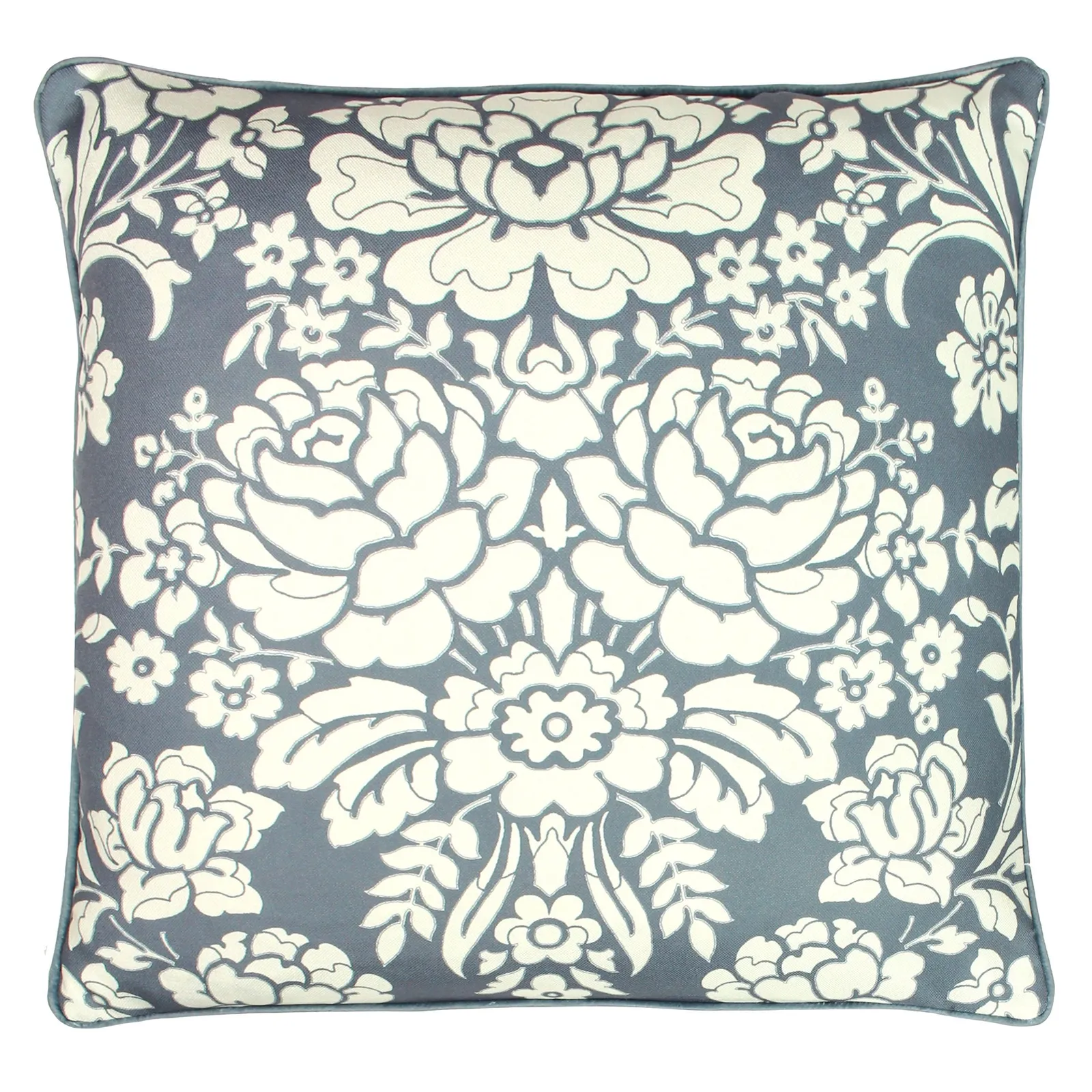 Paoletti Melrose Traditional Floral Cushion in Blue 2