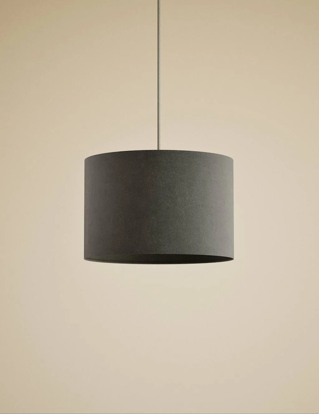 M&S Velvet Lamp Shade Grey