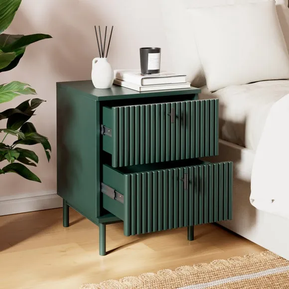 Elsie 2 Drawer Bedside Table 2