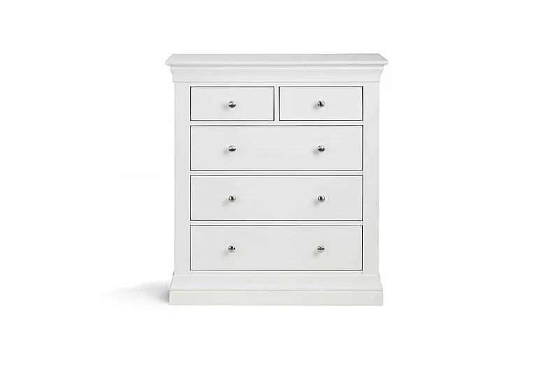 Sophia 3+2 Drawer Chest - Surf White