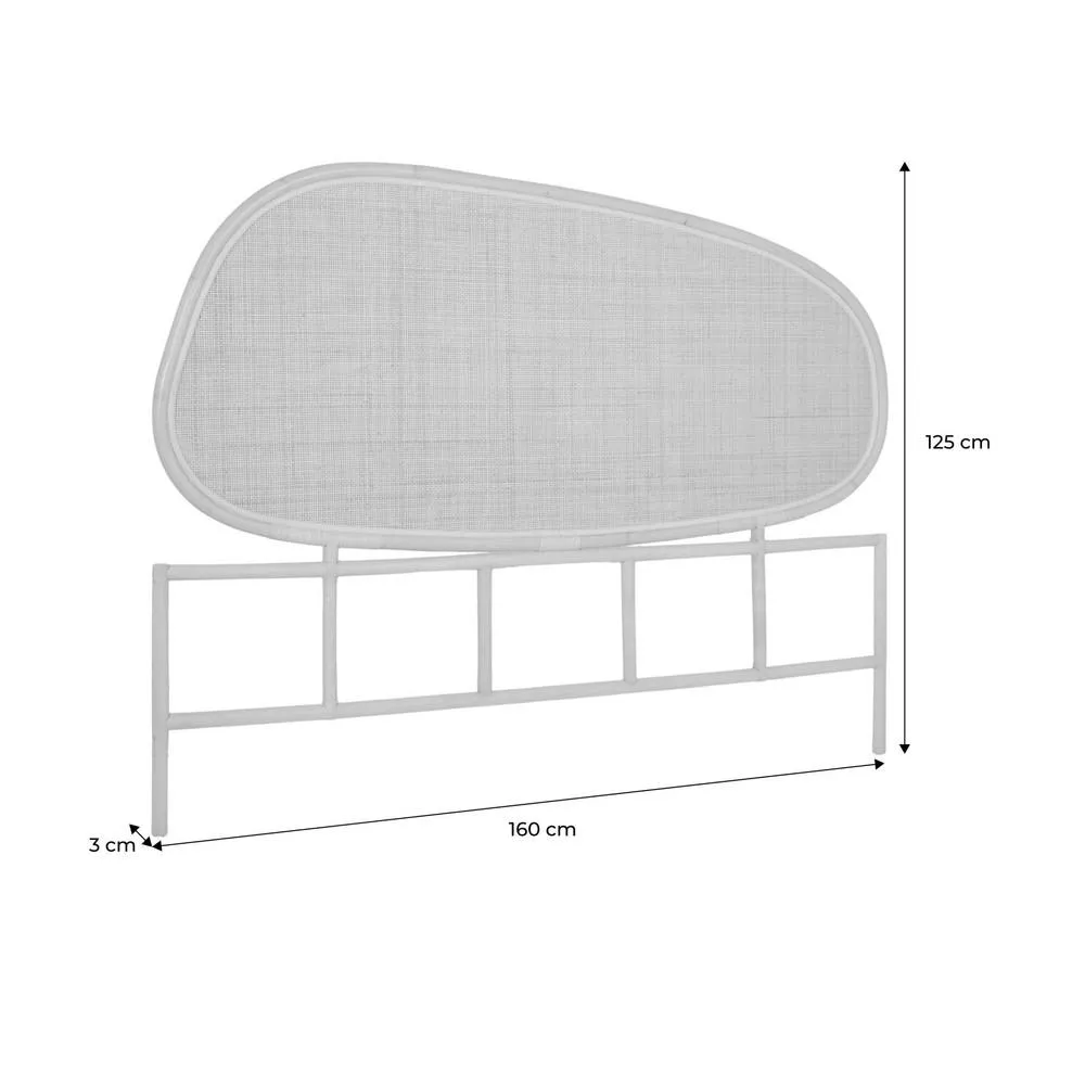 sweeek Dark rattan headboard in Light Brown 6