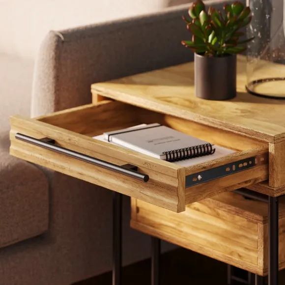 Bryant Nest of Side Tables with Drawers 4